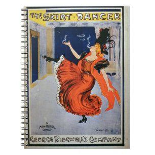 Cuaderno Publicidad de poster "el bailarín de la falda", b