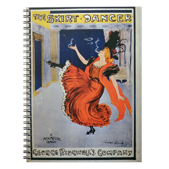Cuaderno Publicidad de poster "el bailarín de la falda", b (Frente)