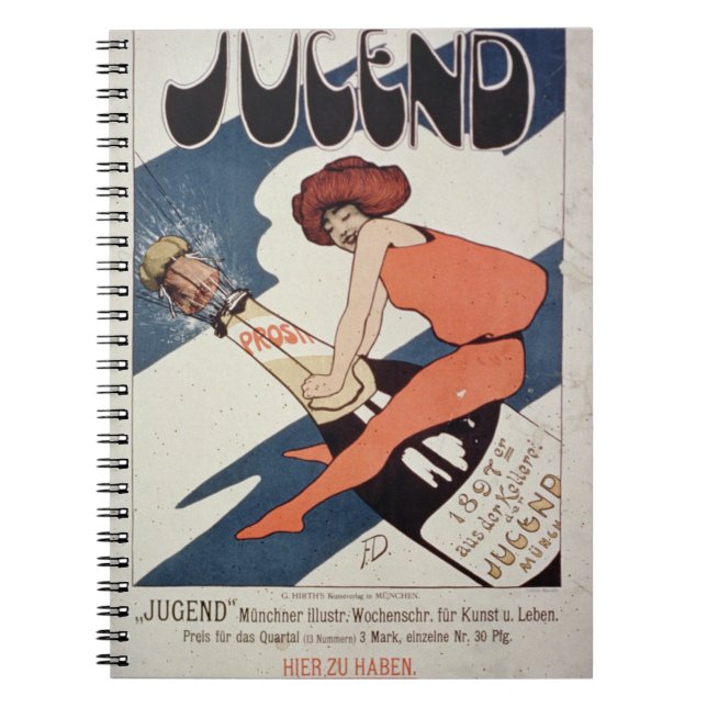 Cuaderno Publicidad de poster 'Jugend, mag semanal (Frente)