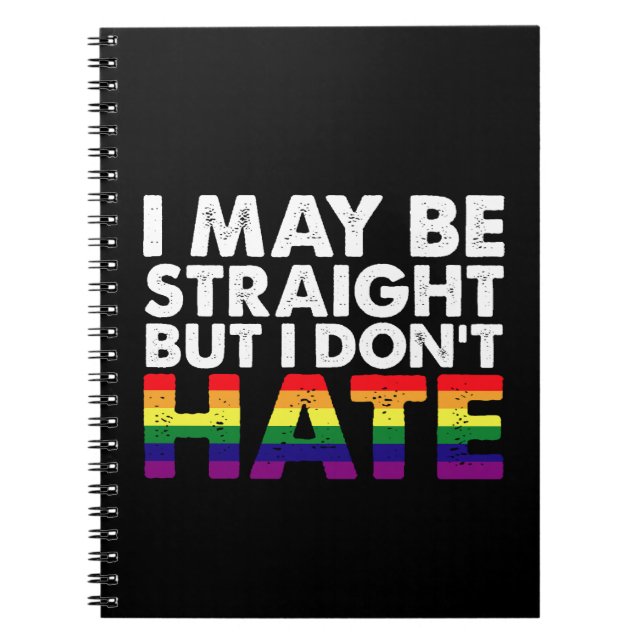 Cuaderno Puede que sea heterosexual pero no odio a la comun (Frente)