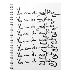 Cuaderno ¡PUEDES HACER CUALQUIER COSA! cita inspiradora