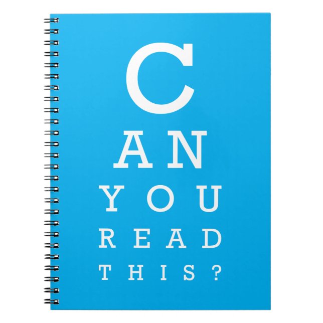 Cuaderno ¿Puedes leer esto? (Frente)