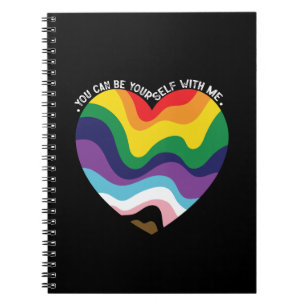 Cuaderno Puedes ser tú mismo conmigo LGBT Transexual Gay