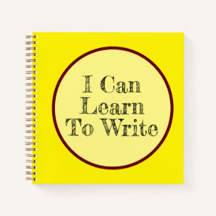 Cuaderno Puedo Aprender A Escribir Un Portátil Espiral