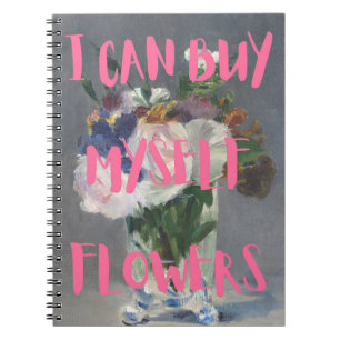 Cuaderno Puedo Comprarme Bloc De Notas De Flores