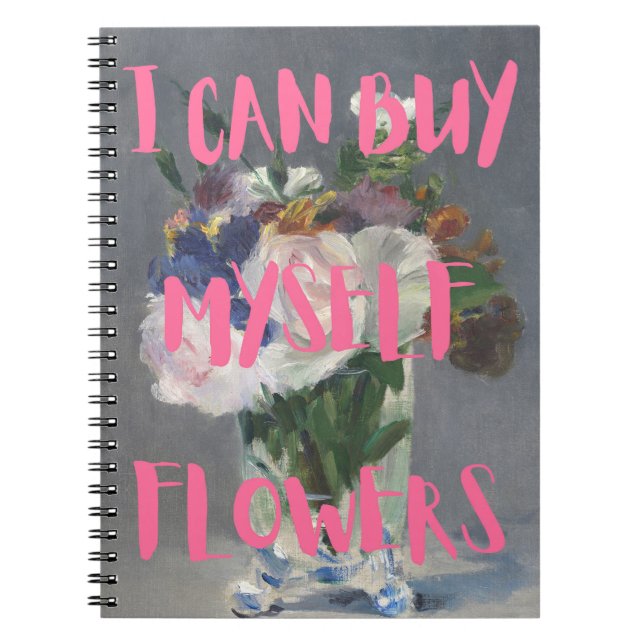 Cuaderno Puedo Comprarme Bloc De Notas De Flores (Frente)