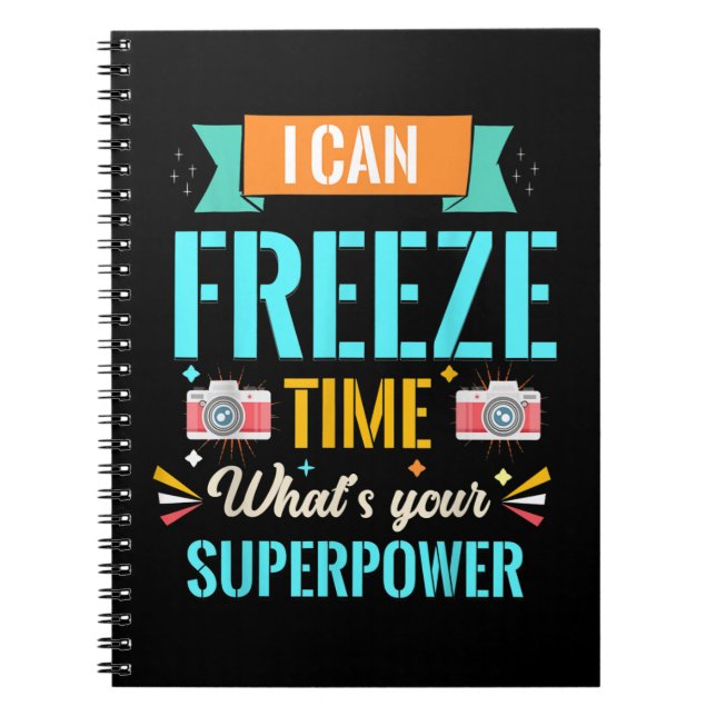 Cuaderno Puedo Congelar el Tiempo Cuál Es Tu Super Poder (Frente)