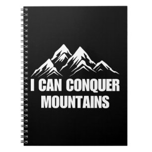 Cuaderno Puedo conquistar la cita Inspiradora de las montañ