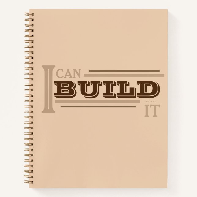 Cuaderno Puedo Construirlo (Tan) Planificador/ (Anverso)
