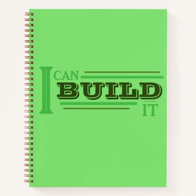 Cuaderno Puedo Construirlo (Verde) Planificador/ (Anverso)