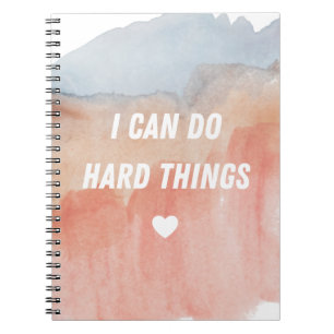Cuaderno Puedo hacer cosas difíciles para el portátil