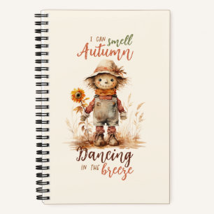 Cuaderno Puedo oler el otoño - Espantapájaros y girasoles r