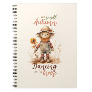 Cuaderno Puedo oler el otoño - Espantapájaros y girasoles r