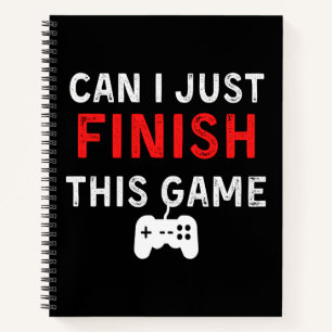 Cuaderno ¿Puedo terminar este juego, Cita divertida de juga