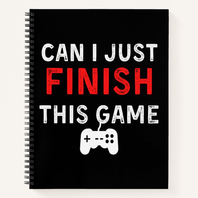 Cuaderno ¿Puedo terminar este juego, Cita divertida de juga (Anverso)