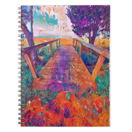 Cuaderno Puente a la paz y A.I. desarrolló pintura