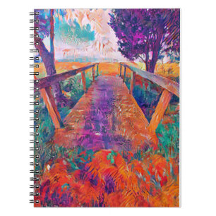 Cuaderno Puente a la paz y A.I. desarrolló pintura