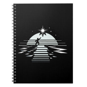 Cuaderno Puente al símbolo de las estrellas de esperanza y 