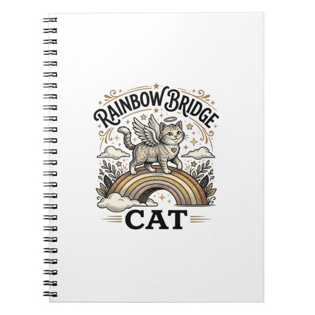Cuaderno Puente Arcoíris Gato Gato Memorial Puente Arcoíris (Frente)