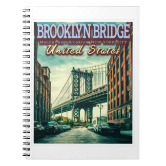 CUADERNO PUENTE BROOKLYN - MANHATTAN - BROOKLYN - NUEVA YOR