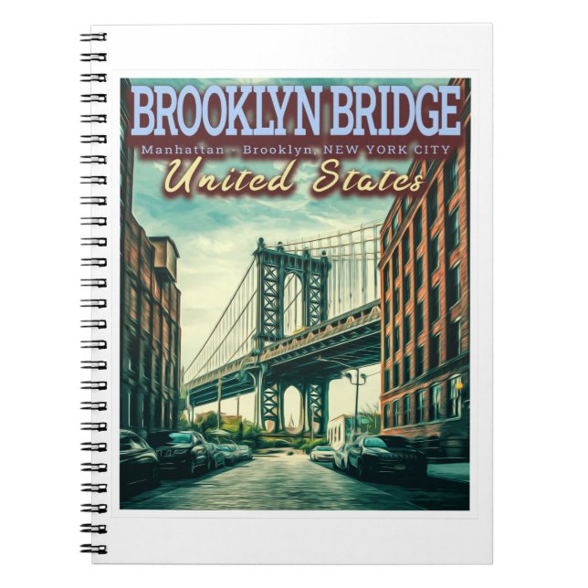 CUADERNO PUENTE BROOKLYN - MANHATTAN - BROOKLYN - NUEVA YOR (Frente)