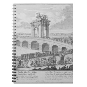 Cuaderno Puente de Augustus encendido vía Flaminia, cerca