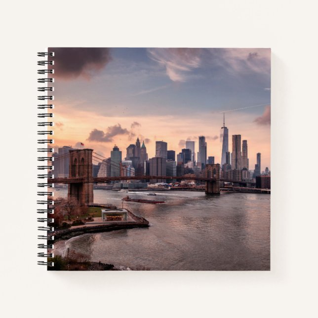 Cuaderno Puente de Brooklyn y Lower Manhattan (Anverso)