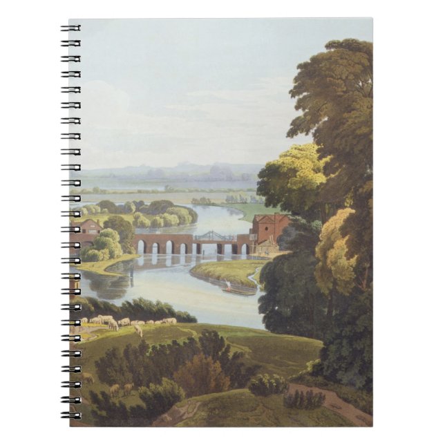Cuaderno Puente de Caversham, cerca de la lectura, grabada (Frente)