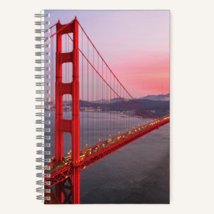 Cuaderno Puente de la puerta de oro tira almohada