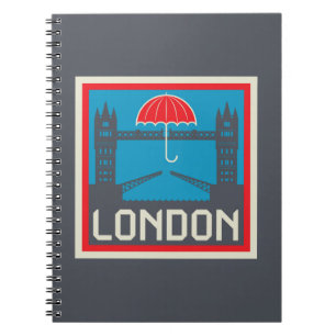 Cuaderno Puente de Londres con el paraguas