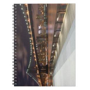 Cuaderno Puente de Manhattan y horizonte de NYC