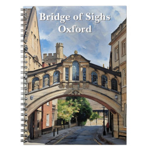 Cuaderno Puente de suspiros en pintura acrílica de Oxford