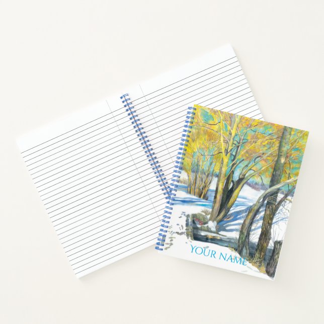 Cuaderno puente en invierno Watercol (Interior)