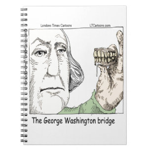 Cuaderno Puente George Washington y Dentaduras Regalo Diver