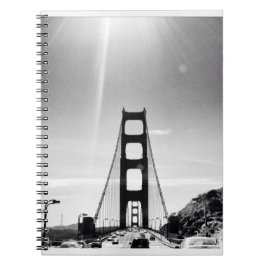 Cuaderno Puente Golden Gate blanco y negro