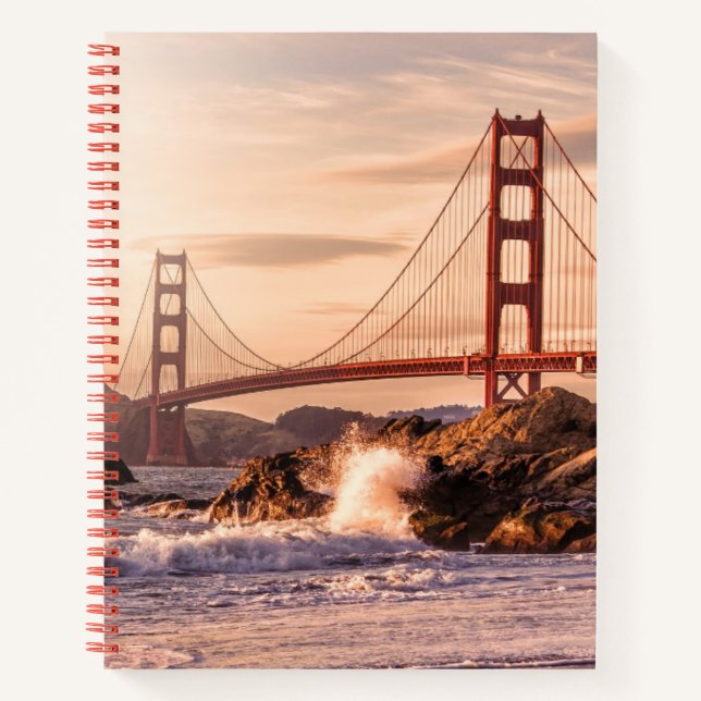 Cuaderno Puente Golden Gate de Baker Beach (Anverso)