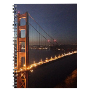 Cuaderno Puente Golden Gate de los promontorios de Marin