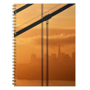 Cuaderno Puente Golden Gate delante del San Francisco