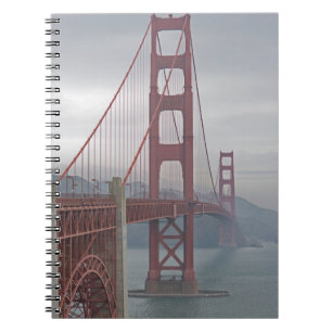Cuaderno Puente Golden Gate en niebla
