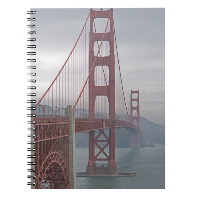 Cuaderno Puente Golden Gate en niebla (Frente)