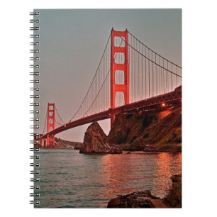 Cuaderno Puente Golden Gate en Sun abajo