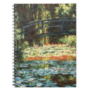 Cuaderno Puente sobre el estanque acuático de Claude Monet