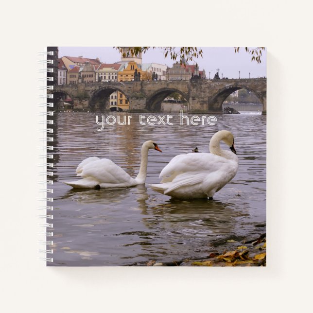 Cuaderno Puente Swans y Charles en Praga (Anverso)