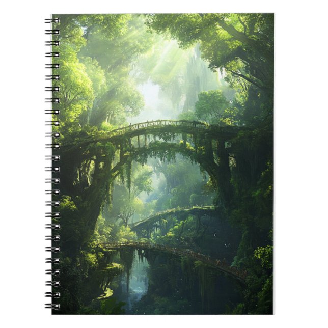Cuaderno Puentes del cañón esmeralda - Fantas de los bosque (Frente)