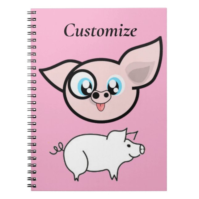 Cuaderno Puerco Tonto Sonriendo Thunder_Cove (Frente)