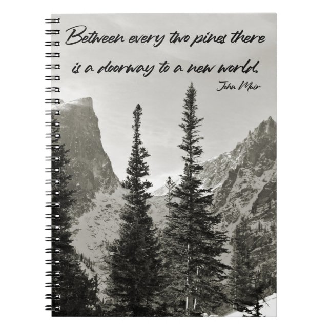 Cuaderno Puerta a un nuevo mundo en las montañas (Frente)