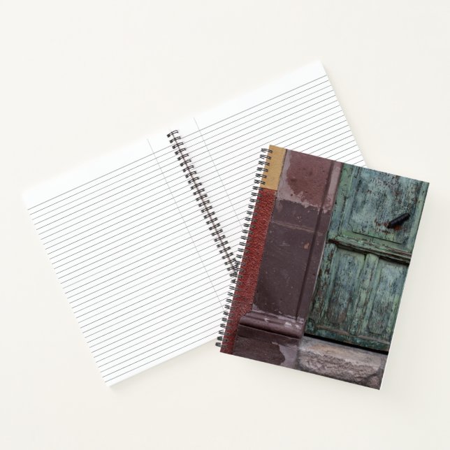 Cuaderno Puerta de madera abstracta (Interior)