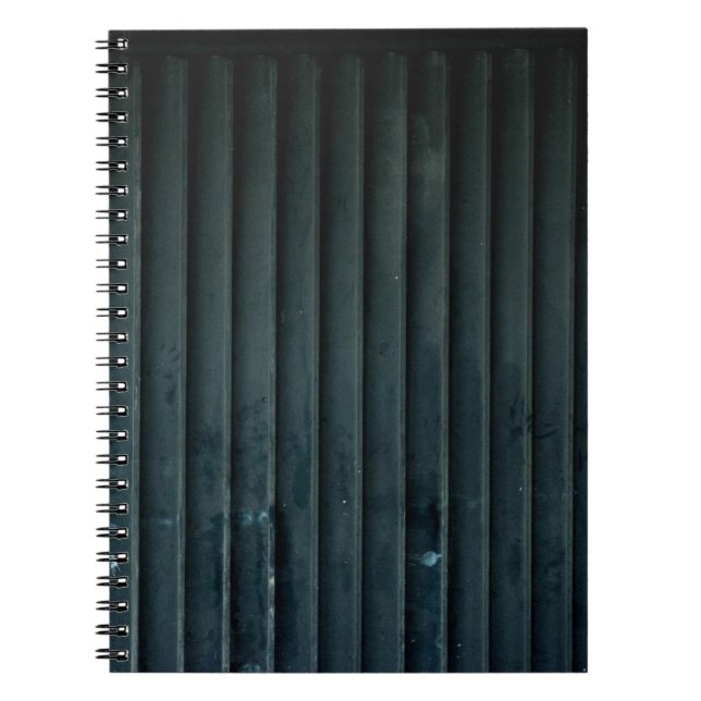 Cuaderno Puerta de madera negra y gris (Frente)