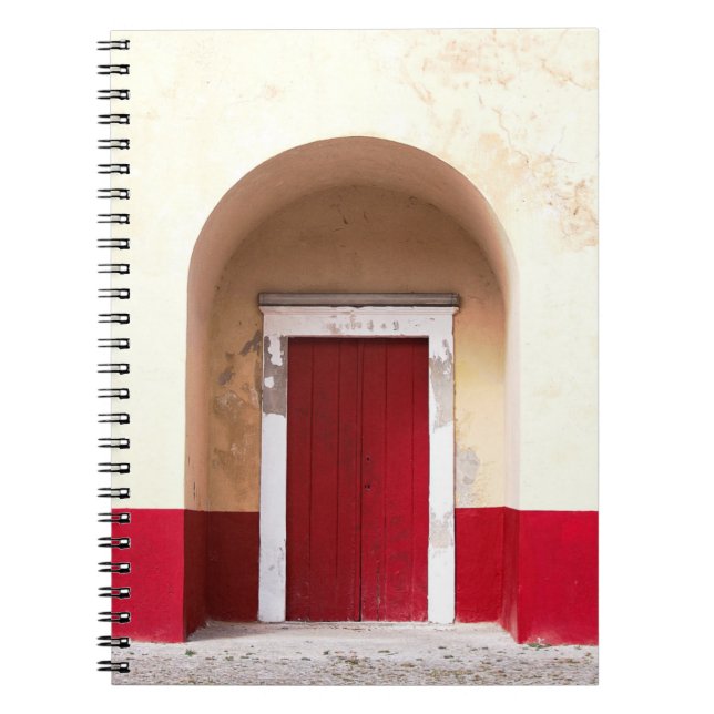 CUADERNO PUERTA DE MADERA ROJA (Frente)