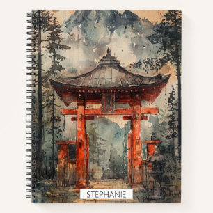 Cuaderno Puerta de Montaña Vermellón Tinta Lavada